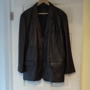 Jones New York Men's Black Trench Coat